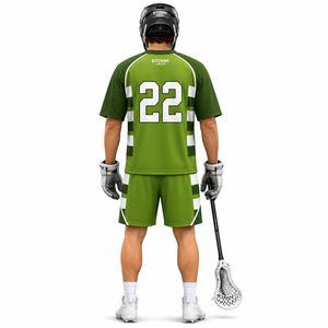 Conjunto de Uniforme de Lacrosse Sublimado Personalizado para Hombre, Jersey y Pantalones Cortos Transpirables de Secado Rápido, Kit de Equipo OEM, Uniforme de Lacrosse de Talla Grande - Product Image 6