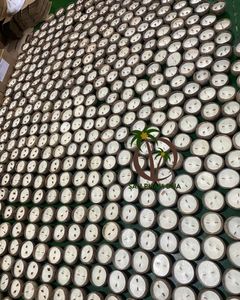 Venta caliente Vela de cáscara de coco Vela de cera de soja de madera hecha a mano en tazón y formas de Frutas/Vela perfumada de coco/Vela de soja - Product Image 2