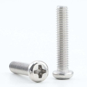 Tornillo de máquina Phillips CSK, clase 8, métrico, de acero inoxidable, cabeza alomada, ranura cruzada, rosca gruesa, para uso industrial - Product Image 6