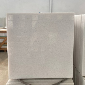 Dalle de marbre travertin blanc cristal du Vietnam, 24x24, polie, découpée sur mesure, étanche, luxe, pierre naturelle moderne, directement de l'usine - Product Image 1