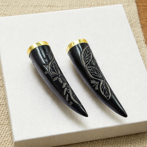 Hermoso Colgante de Cuerno de Búfalo Pulido Hecho a Mano, Ecológico, de Forma Natural, FAIZA CRAFT, Tema de Amor, Regalo para Boda o San Valentín - Product Image 2