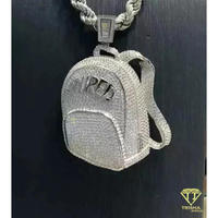 Collar con Colgante Personalizado para Mochila, con Plata de Ley 925 y Acabado de Joyería de Diseño