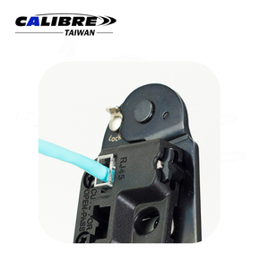 TAIWAN CALIBRE 8P/RJ45 Pass Through Compact Modular Plug Crimper, Cutter & Stripper - Product Image 4