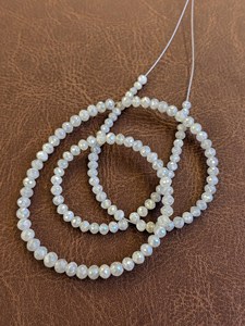 Cuentas Facetadas de Diamante Blanco Nieve Natural Raras y Únicas, Grado AAA++, 4 mm, 16 Pulgadas, Hilo de Piedras Preciosas de Lujo para Joyería - Product Image 4