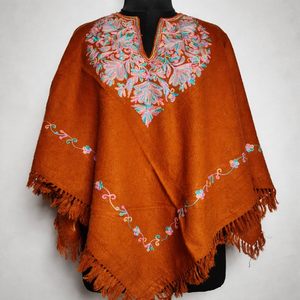 ผ้าคลุมไหล่ขนสัตว์ปักมือแบบดั้งเดิมจากแคชเมียร์ |   ผ้าคลุมลายดอกไม้ปักดิ้นหรูหรา |   ผ้าคลุมไหล่ฤดูหนาวสัมผัสนุ่มแบบพัชมีนา พรีเมียม - Product Image 4
