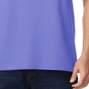 Lavender <b>Purple</b> Mens Classic Crew Neck Short Sleeve T Shirt Plain Cotton Tee Regular Fit Casual Basic Custom Logo Wholesale - Product Image 4