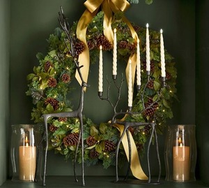 Portavelas Bosque Nevado – Decoración Premium para un Estilo Festivo Superior - Product Image 5