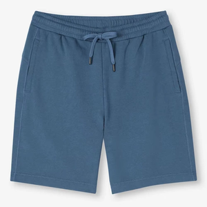 Pantalones Cortos Bermuda de Algodón Gris para Hombre, Color Sólido, Cintura con Cordón, Pantalones Deportivos Transpirables de Punto, Ropa de Verano - Product Image 6