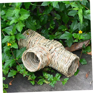 Casa de Paja Natural para Conejos, Nido Plegable de Hierba, Juguete Masticable para Mascotas Pequeñas, Túnel para Hámster, Cama, Jaula para Conejos, Escondite Ecológico, Venta al por Mayor - Product Image 4