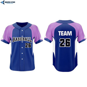 Sublimation <b>Baseball</b> Jersey Custom Team Wear Quick Dry Sports Apparel - Product Image 2