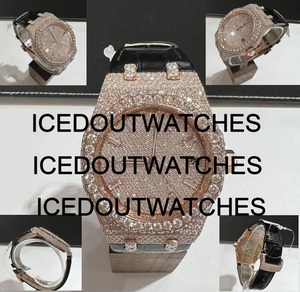 Diamond Iced Out Watch Automatic Movement Luxury Fully Ice Out Diamond Hip Hop Watches VVS Moissanite Watches for Men - Product Image 4