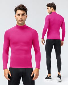 Rash Guard For Gym Training <b>Men</b> MMA Rash Guard Compression Shirt <b>Turtle</b> <b>Neck</b> Long Sleeve Athletic Base Layer Running Cycling Top - Product Image 2