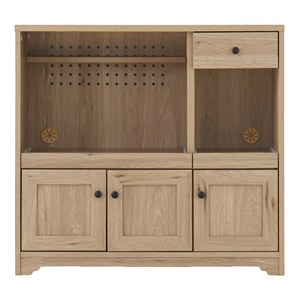 ตู้ข้างอเนกประสงค์ Anri Modern Luxury Sato MDF  รักษ์โลก  ปรับเปลี่ยนได้  พร้อมช่องเก็บของในครัว  ตู้โชว์อัจฉริยะสำหรับห้องนั่งเล่น - Product Image 4