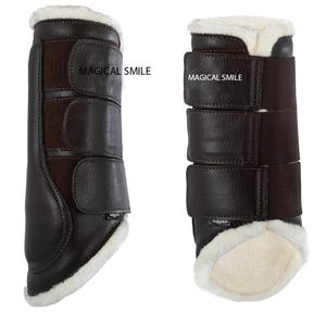 รองเท้าแปรงฟันม้าที่มีคุณภาพสูงรองเท้าหุ้มข้อที่นุ่มมากให้การปกป้องที่ดีที่สุดและรองเท้าแปรงสีน้ำตาล - Product Image 2