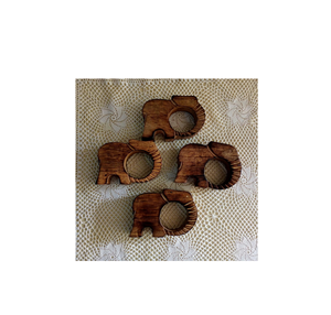 Anillo para Servilletas de Madera de Haya de Buena Calidad, Hecho a Mano en India - Product Image 5