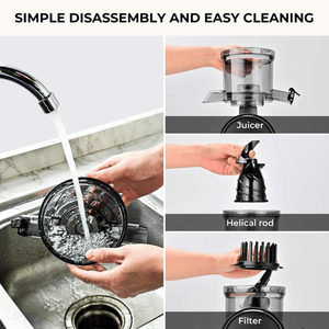 High <b>Juice</b> Yield Slow Juicer <b>Machine</b> with Wide Feed Chute Cold Press for Vegetables and Fruits - Product Image 4