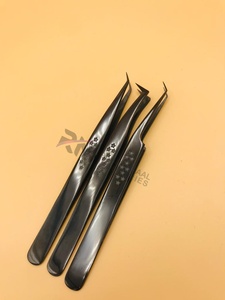 Pinzas para Pestañas de Acero Inoxidable RMI, Producto de Tendencia, Punta Suave Antiestática, Diseño de Estrella de Plasma Negra de Alta Calidad - Product Image 2