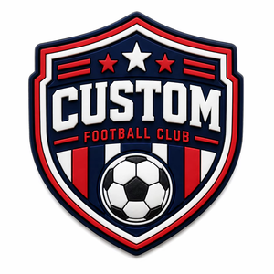 Écussons personnalisés avec le nom de l'équipe, en PVC, à coller au fer, à coudre, avec fermeture velcro, en PVC tissé, en chenille, badges uniformes pour les clubs - Product Image 2
