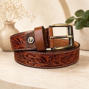 Cinturón Trenzado de Cuero Genuino Hecho a Mano con Impresión UV, Color Personalizado, Patrón Grabado, Duradero, Casual, Clásico, Regalos Promocionales - Product Image 3