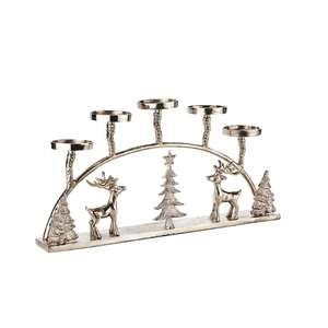 Gold <b>Christmas</b> <b>Tree</b> Candle Holder Metal Xmas Candle Stand Wholesale <b>Christmas</b> <b>Table</b> Centerpiece Holiday Event Decor - Product Image 2