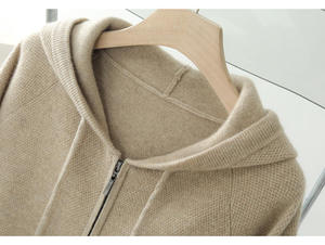 Men's Cotton Fleece Hoodie Casual <b>Zip</b>-<b>up</b> Sweatshirt Regular fit hooded <b>jacket</b> Breathable knitted hoodie - Product Image 6