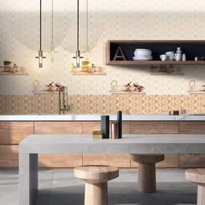 Carrelage en céramique blanc brillant 300x600, élégant et minimaliste, idéal pour les surfaces murales des bureaux, des bâtiments commerciaux et de grande envergure. - Product Image 3
