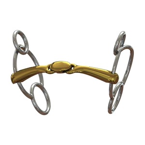 Rubber Wrapped Stainless Steel Loose <b>Ring</b> Snaffle Bit Comfort Mouth Link Horse Bit with Customizable Color & Design OEM Service - Product Image 1