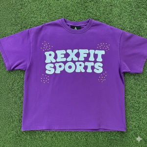 Rexfit เสื้อยืดผ้าฝ้ายลายแอซิดสีจางลงสำหรับเล่นกีฬาพรีเมี่ยมเสื้อยืดผ้าฝ้ายพิมพ์ลายว่างเปล่าพิมพ์ลายตามสั่ง - Product Image 1