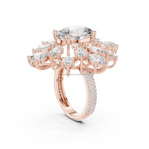 Cartiered oro 10K anelli personalizzati in oro e argento con diamante naturale o zircone cubico fornitore di <span class=keywords><strong>gioielli</strong></span> Private Label - Product Image 2