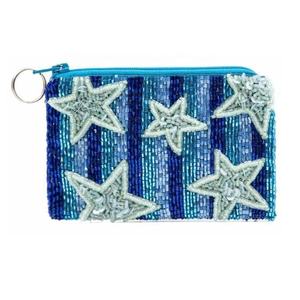 Monedero Negro con Cuentas y Estrella Dorada, Cierre de Cremallera, para Colección de Monedas, Estuche para Tarjetas y Bolsa de Maquillaje, Accesorio de Regalo para Niñas y Mujeres - Product Image 4
