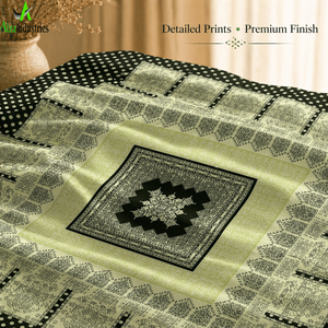 Luxury King Size Cotton <b>Bedding</b> <b>Set</b> 3 Piece Panel Design | Bedspread with Pillow Covers Soft Comfortable Home Textile Collection - Product Image 5