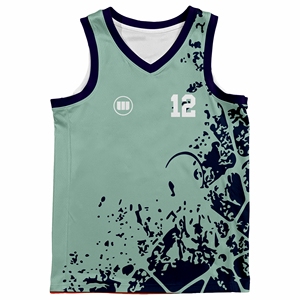 Best Seller Custom Basketball Uniform Set Sublimation Printed 100% Polyester Gradient Abstract Design Jersey Shorts - Product Image 2