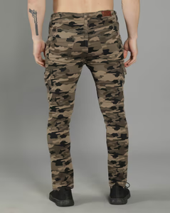 Pantalones de Trabajo Ligeros de Camuflaje para Hombre, Overoles Holgados con Cintura Media, Pantalones Cargo para Trabajadores de la Construcción - Product Image 4