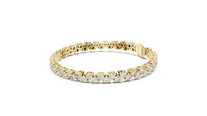 Elegante Brazalete de Diamantes Cultivados en Laboratorio con Forma Redonda, Oro Sólido de 14K IGI para Boda, Compromiso, Personalización, OEM/ODM Disponible - Product Image 2