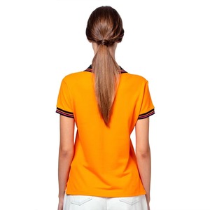 เสื้อโปโลลำลองผู้หญิงแบบเรียบง่าย เสื้อกอล์ฟแขนสั้นสั่งทำได้ เสื้อยืดเทนนิสคอปกผู้หญิงระบายอากาศได้ดี ขายส่ง รับผลิตแบบ OEM - Product Image 3