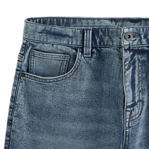 Shorts en jean d'été pour homme, extensibles, déchirés, coupe slim droite, noirs, mode streetwear - Product Image 6