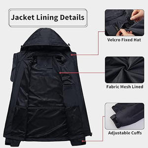 Chaqueta Impermeable Plegable para Hombre, Ligera, con Capucha, para Viajes, Senderismo, Ciclismo, Subida por Dress Sports - Product Image 5