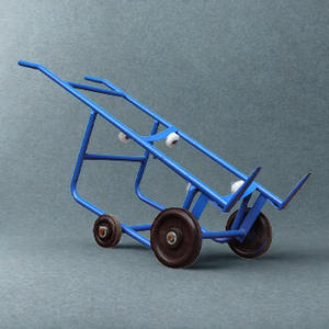 Carretilla de transporte de bidones de alta resistencia con ruedas, equipo manual para el transporte de bidones de aceite para almacenes, fábricas e industrias. - Product Image 2