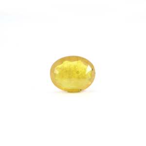 Alexandrite Oval Cut Loose Gemstone 3.85 Carat Yellow Sapphire for Fine Jewelry - Product Image 2