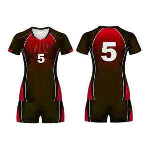 Uniforme de Voleibol Femenino Profesional, Ropa Deportiva Ajustada, Construcción Suave y Transpirable para Movimientos Precisos en Entrenamientos y Partidos - Product Image 1