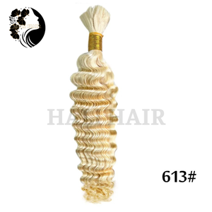 100% naturel humain Remy en vrac Deep Wave Extensions toutes les couleurs teint blanchiment Permed Extensions vietnamiennes dessiné simple dessiné - Product Image 4