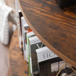 Scaffale Angolare Industriale a 5 Ripiani Effetto Legno, Libreria per Esposizione, Supporto per Piante e Fiori, Scaffali da Parete per Stoccaggio - Product Image 4