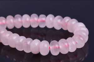Natural <b>Rose</b> Quartz Polished Rondelle Beads <b>Light</b> Pink Loose for Jewelry Making IGI Certified Aligemstones B2B Wholesale - Product Image 3