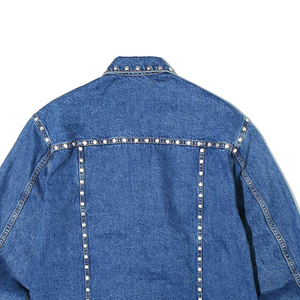 Uniquen Enterprises S-700 Men's Designer Casual Denim Jacket 100% Cotton Breathable Turn-down Collar Winter Eco-friendly Washed - Product Image 5