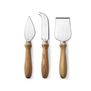 Couteaux à fromage modernes Marvel avec manche en bois Lame carrée en acier inoxydable Outils de coupe de fromage à un prix - Product Image 4