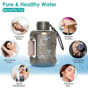Bouteille d'eau hydrogénée portable de 1,5 L, grande capacité, électrolyse rapide en 6 minutes, générateur d'eau hydrogénée rechargeable pour la maison - Product Image 2
