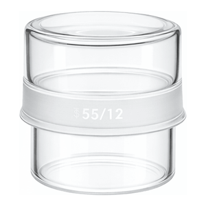 ขวดชั่งน้ำหนักแบบเตี้ย PYREX พร้อมข้อต่อเรียวสั้นภายนอก ฝาเกลียวแก้วสีเหลืองอำพัน สำหรับการเก็บตัวอย่างในห้องปฏิบัติการ - Product Image 3