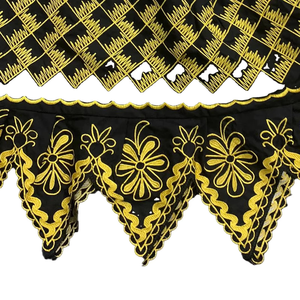 Altr Brothers Latest Fashion Polyester A-Line <b>Hawaiian</b> Mini <b>Skirts</b> Embroidery Floral Design High Street Tight Knee-Length - Product Image 6