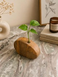 Wooden Scandinavian Handmade Modern Eco-Friendly Table <b>Vase</b> <b>Mini</b> Flower Holder Home Decor Desktop Centerpiece - Product Image 2