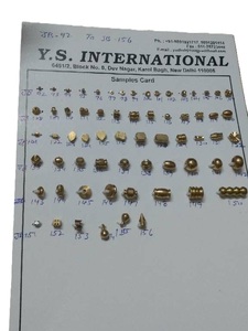 Cuentas Metálicas Ovaladas de Latón Vintage para la Fabricación de Joyas y Artesanía en Cuero, Cuentas Espaciadoras Sueltas en Caja - Product Image 5